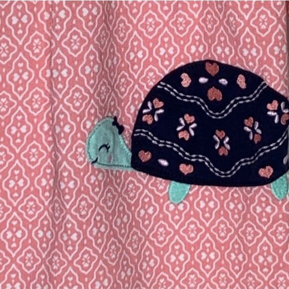 Carters Just One You Baby Girls Pink Turtle Jumpsuit Long Sleeve Size 18M - Picture 5 of 8